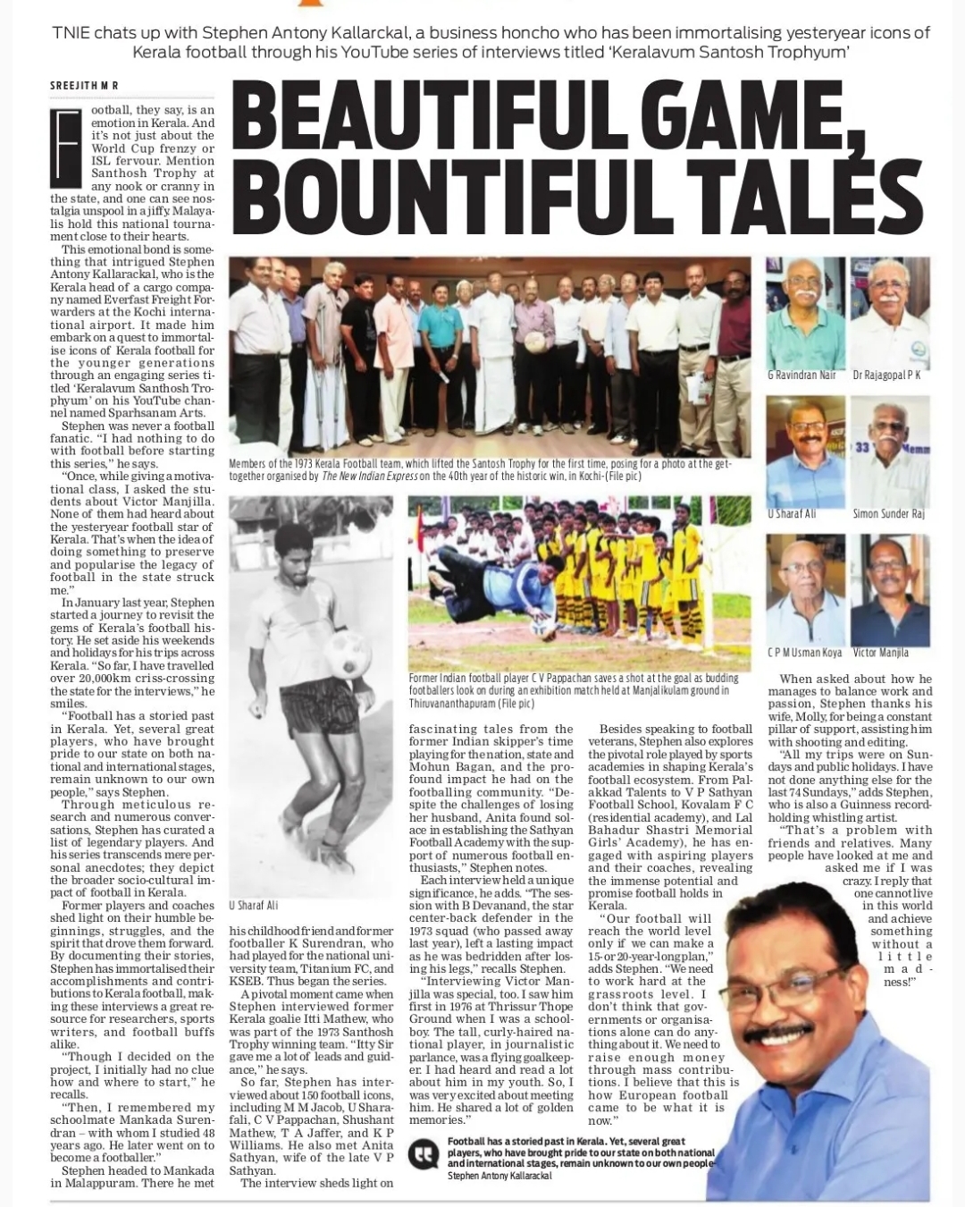 Beautiful game, bountiful tales told by Sparhsanam Arts